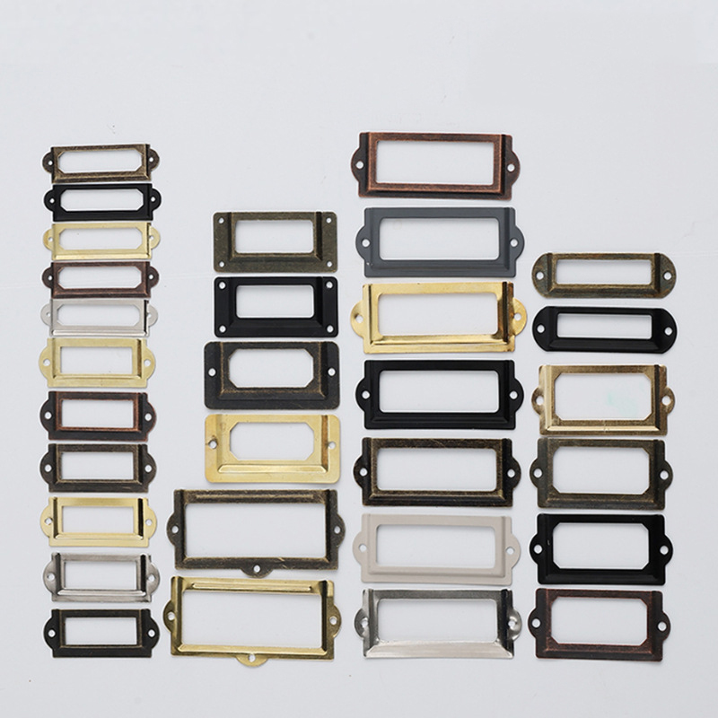 Furniture Hardware Names - Porta etichette Vintage antica libreria File