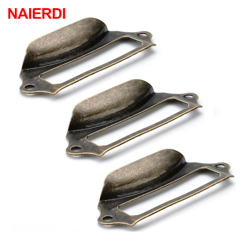 Furniture Hardware Names - 10 pz NAIERDI Maniglie Antiche Etichetta
