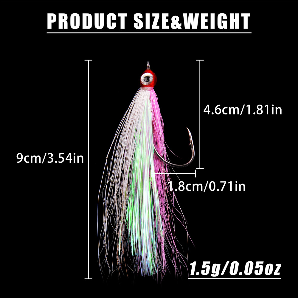 10/20/30PCS Bucktail Teasers a - Furniture Hardware Jig recensione e prezzo