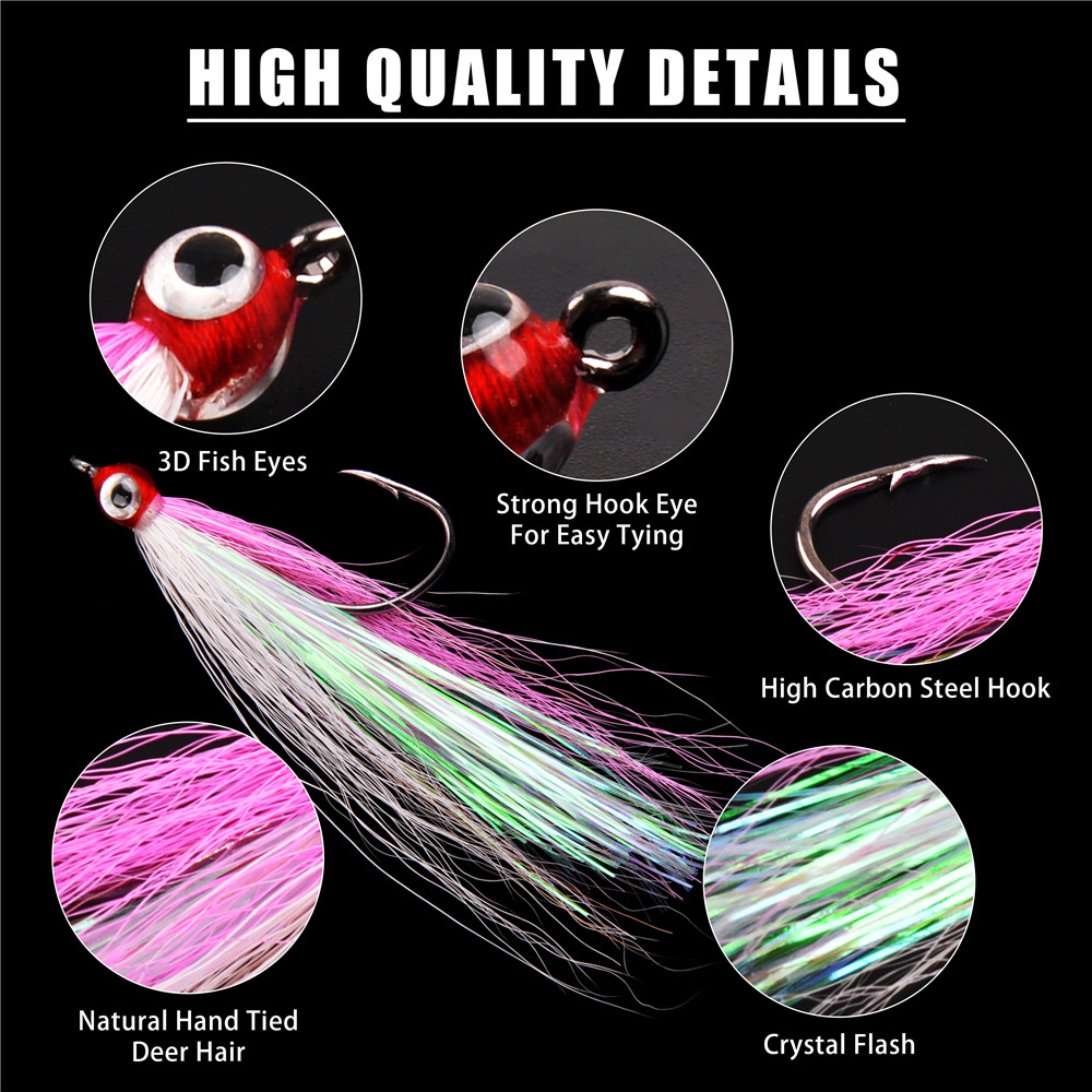 10/20/30PCS Bucktail Teasers a - Furniture Hardware Jig recensione e prezzo